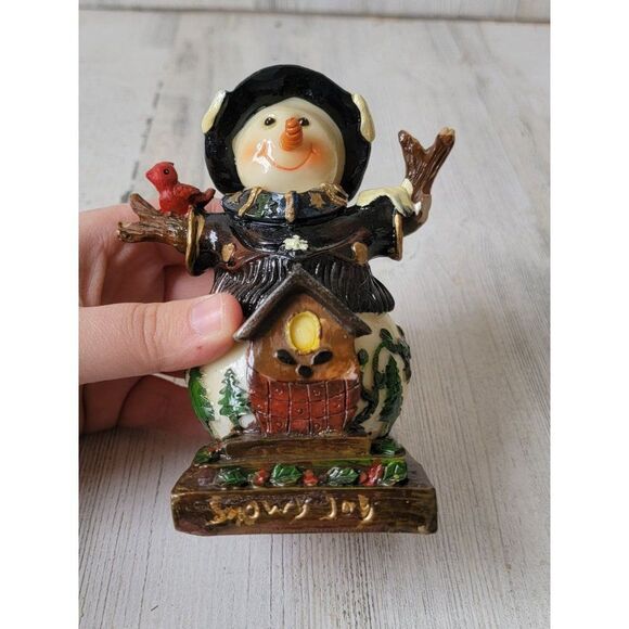 Jubilee Giftware Snowy joy snowman birdhouse xmas figure - Picture 2 of 8